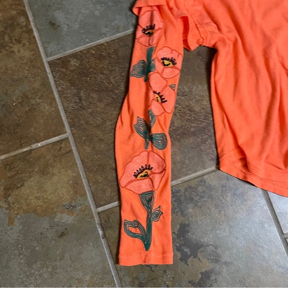 NWOT Free People Not Your Poppys Long Sleeve Tee - Picture 6 of 7